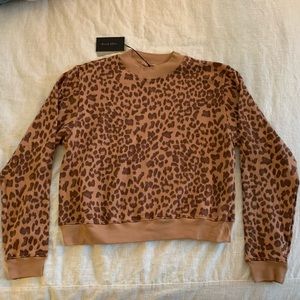 NWT Strut This leopard sweatshirt